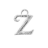 CSF-498 Silver Overlay Alphabet 'Z' Charm Beads Bali Designs Inc